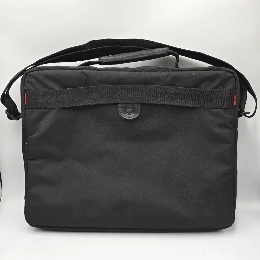 Wenger Black Swiss Gear Laptop Carrying Briefcase Travel Bag W Shoulder Strap